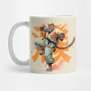 karate tiger Mug